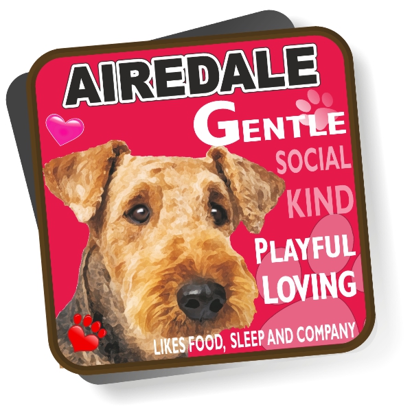 Coaster - Airedale Terrier No2