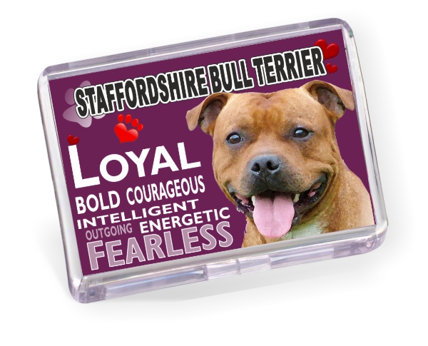 Fridge Magnet - Staffordshire Bull Terrier No4