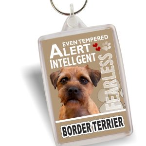 Key Ring - Border Terrier No3