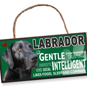 Sign - Labrador No4 Black Bright,