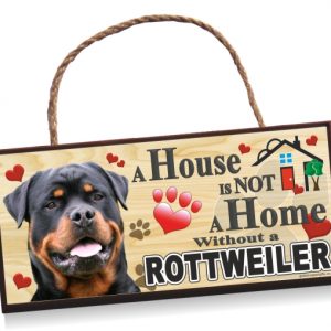 Sign - Rottweiler 'A House is Not a Home Without a Schnauzer' Sign