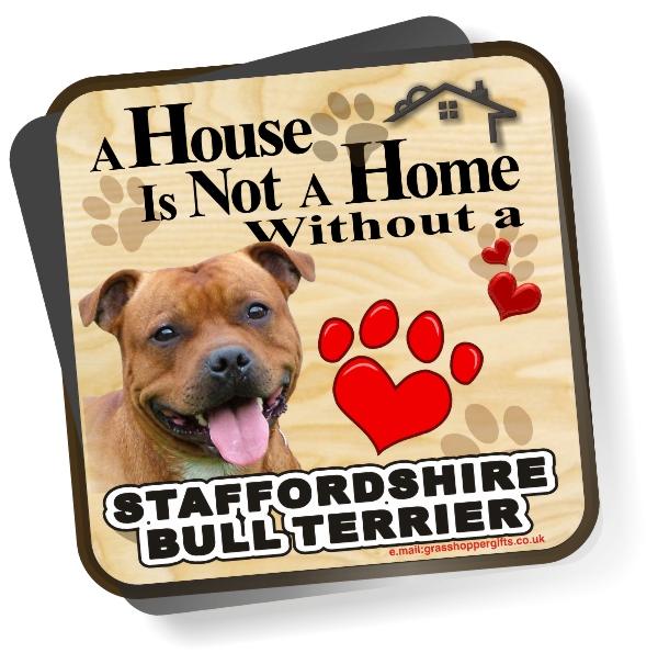 Coaster - Staffordshire Bull Terrier No2 HouseH