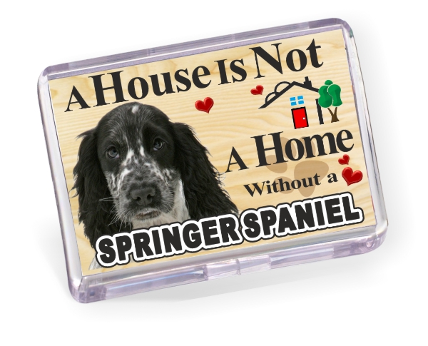 Fridge Magnet - Black Springer Spaniel