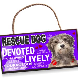 Sign- Rescue Dog , No 2 Bright