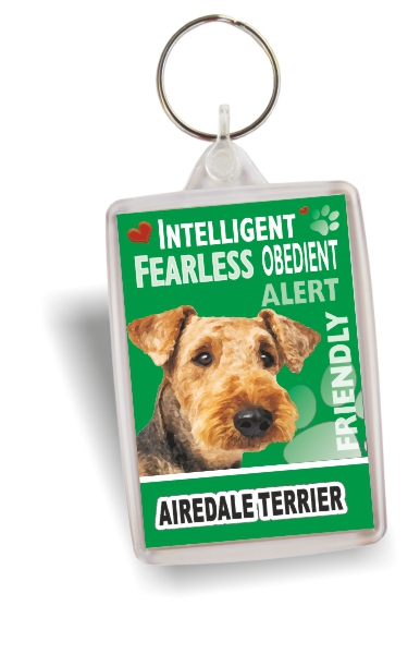 Key Ring - Airedale Terrier No2