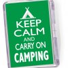 Fridge Magnet 'Keep Calm and Carry On Camping'