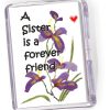Fridge Magnet   A Sister is a Forever Friend