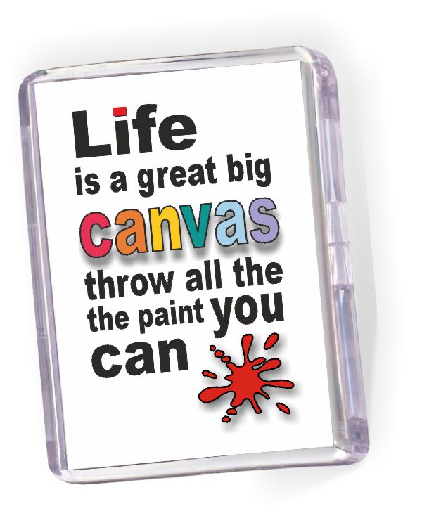 Fridge Magnet  'Life is a Great Big Canvas..'