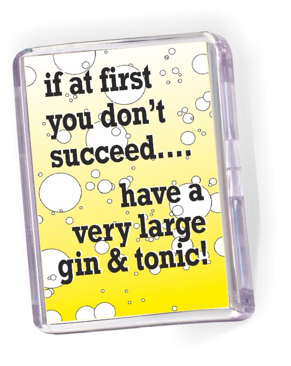 Fridge Magnet 'If at First You Don't Succeed...'