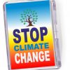 Fridge Magnet Stop Climate Change'.